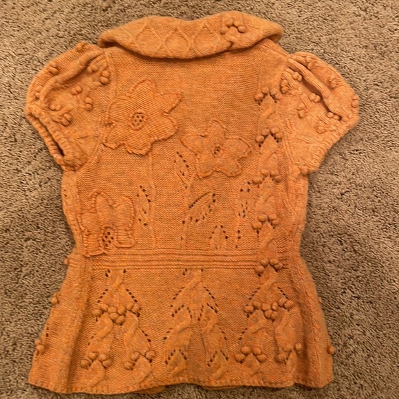 Rare! Leifsdottir Rust Sweater SZ M Anthropologie - Picture 5 of 5